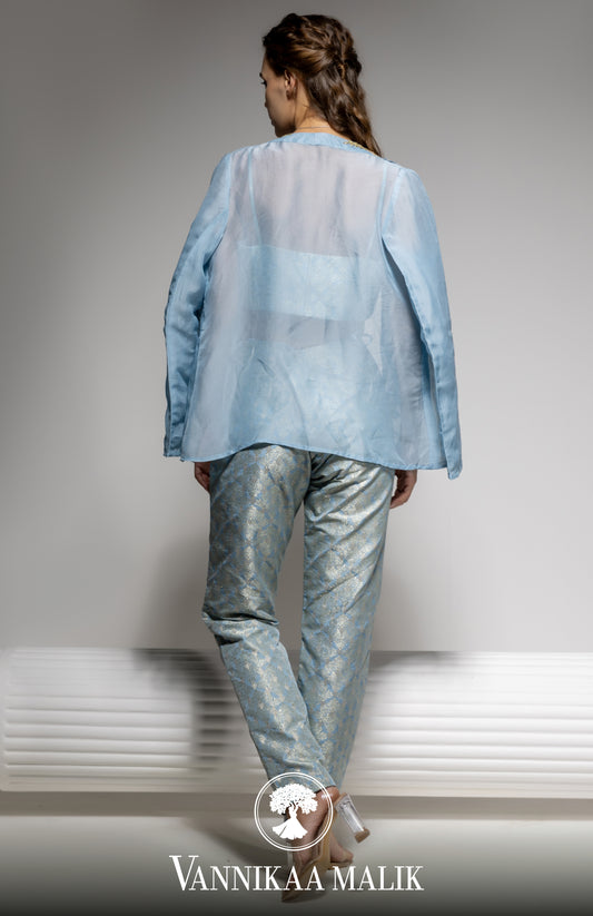 Powder Blue Jacket Set