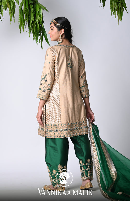 Bottlegreen Salwar Suits Set