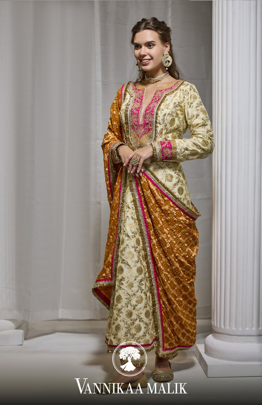 Ivory Banarsi Suit Set